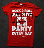 2013 KISS RED LADIES "MONSTER" CANADIAN TOUR T-SHIRT! RNRAL.&..PED!