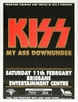 1995 RARE AUSTRALIAN IMPORT OFFICIAL ORIGINAL "BRISBANE, AUSTRALIA 'KISS MY ASS' TOUR PLAYBILL POSTER"! EX+++