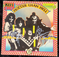 1974 ACE FREHLEY PERSONALLY AUTOGRAPHED 1974 CASABLANCA RECORDS & FILMWORKS "HOTTER THAN HELL" LP! AWESOME PIECE! VERY FRAMABLE! EX+++!