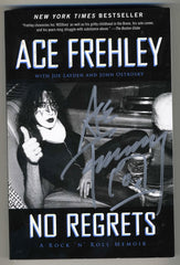 2013 ACE FREHLEY PERSONALLY AUTOGRAPHED 2011 "NO REGRETS" AUTOBIOGRAPHICAL BOOK! COMPLETE! MINT!