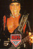 1985 U.K. Import Original "KISS Army Gene Simmons" Postcard! (Unused) MINT!