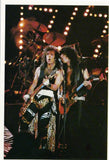 1985 VERY RARE HTF ORIGINAL U.K. IMPORT 'KISS 4.5" x 6.5 LIVE GLOSSY COLOR PHOTOCARD No.1"! MINT!