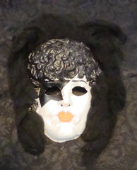 1978 Collegeville AUCOIN "PAUL STANLEY COSTUME MASK WITH HAIR" COMPLETE! EX+++!