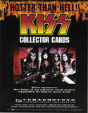 1997 KISS CATALOG, LTD. U.S. OFFICIAL CORNERSTONE COMM. INC. ORIGINAL 'KISS COLLECTOR CARDS" FULL COLOR 1-SIDED PROMOTIONAL-ONLY ADVERT" COMPLETE! MINT!