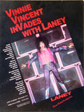 1986 VINNIE VINCENT "LANEY AMPS" PROMOTIONAL-ONLY POSTER! NrMINT!