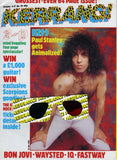 1984 U.K. IMPORT ORIGINAL 'KERRANG!" No. 78 MAGAZINE! MrMINT!