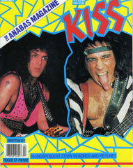 1987 KISS U.K. IMPORT ORIGINAL 'ANABAS KISS SPECIAL" MAGAZINE W/100% KISS PLUS 2-PAGE PULL-OUT POSTER! MINT!