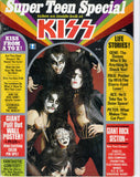 1977 KISS U.S.ORIGINAL 'SUPER TEEN SPECIAL" MAGAZINE with 75% KISS! COMPLETE with PULL-OUT POSTER! EX+++!