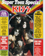1977 KISS U.S.ORIGINAL 'SUPER TEEN SPECIAL" MAGAZINE with 75% KISS! COMPLETE with PULL-OUT POSTER! EX+++!