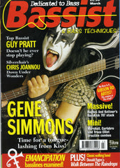 1997 March U.K. IMPORT ORIGINAL 'BASSIST & BASS TECHNIQUES" MAGAZINE! COMPLETE! MINT!