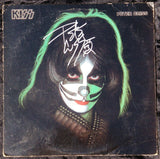 1978 PETER CRISS PERSONALLY AUTOGRAPHED 1978 CASABLANCA RECORDS & FILMWORKS "PETER CRISS SOLO LP"! AWESOME PIECE! VERY FRAMABLE! NrMINT
