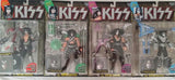 1997 Boxed and Sealed Set of (4) KISS Action Figures - 3rd Edition with Solo LP's! MINT!