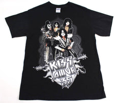 2013 KISS ALIVE 35 GROUP SHOT & LOGO BACK T-SHIRT! (One Sided)