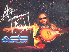 2013 RARE "ACE FREHLEY PERSONALLY AUTOGRAPHED COLOR 8" x10" PROMOTIONAL-ONLY PHOTO" MINT!