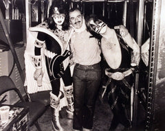 1979 KISS BACKSTAGE "BILL AUCOIN W/A&P PROMO B/W GLOSSY PHOTO 8" x 10" MINT!