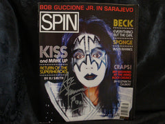 2013 ACE FREHLEY PERSONALLY AUTOGRAPHED 1996 "SPIN" MAGAZINE! COMPLETE! MINT!
