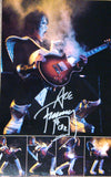 2013 ACE FREHLEY PERSONALLY AUTOGRAPHED 1976 "DESTROYER TOURBOOK PAGE"! Ver. # 2! AWESOME SHOT! FRAMABLE! NrMINT!