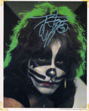 1978 PETER CRISS PERSONALLY AUTOGRAPHED 1978 "LOVE GUN ERA KISS ARMY KIT 8" x 10" GLOSY COLOR PHHOTO"! AWESOME SHOT! FRAMABLE! EX+++!