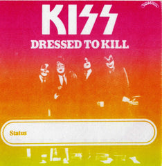 1975 (UNUSED) "REPLICA DRESSED TO KILL TOUR SATIN PASS"! MINT!