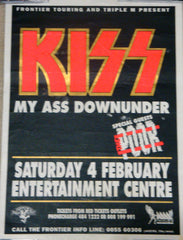 1995 RARE AUSTRALIAN IMPORT OFFICIAL ORIGINAL "PERTH, AUSTRALIA 'KISS MY ASS' TOUR PLAYBILL POSTER"! EX+++