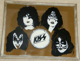 1978 MEGA-RARE U.S. "KISS LOGO & FACES" CARNIVAL MIRROR! EX+++!