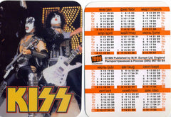 1998 Russian Import 2-Sided (Unused) "KISS 1999 WALLET/POCKET CALENDAR" MINT!