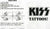 1997 U.S. Official Original KISS Catalog, LTD. (Unused) "KISS TATTOOS" MINT!