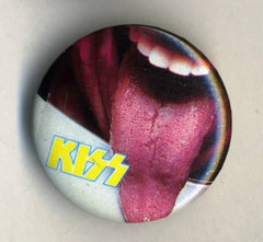 1984 KISS 'ANIMALIZE' OFFICIAL TOUR BUTTON No. 8! MINT!