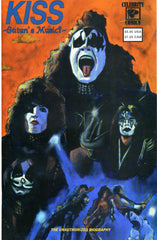 1992 HTF U.S. ORIGINAL CELEBRITY COMICS "KISS SATAN'S MUSIC" THE UNAUTHORIZED BIOGRAPHY" COMIC! MINT!