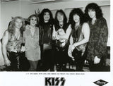 1995 KISS ORIGINAL "MTV UNPLUGGED GROUP SHOT" B/W PROMOMOTIONAL-ONLY GLOSSY 8" x 10" PHOTO! MINT!