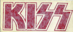 1995 Red "KISS LOGO" Inside Window Sticker! MINT!