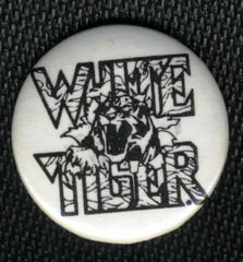 1986 OFFICIAL "WHITE TIGER" BUTTON! MINT!