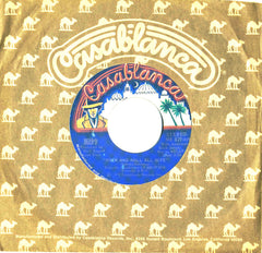 1975 RARE U.S. BLUE LABEL "ROCK AND ROLL ALL NITE"/"GETAWAY" 7" CAMEL SLEEVE SINGLE! NrMINT!