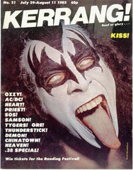 1982 U.K. IMPORT ORIGINAL 'KERRANG!" No. 21 MAGAZINE! MrMINT!