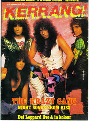 1987 U.K. IMPORT ORIGINAL 'KERRANG!" No. 155 MAGAZINE! MrMINT!