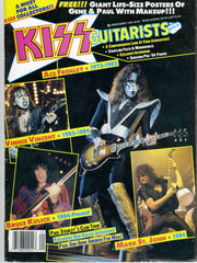 1989 Sept. U.S.ORIGINAL 'KISS GUITARISTS" MAGAZINE! 100% KISS W/PULL-OUT POSTERS! MINT!