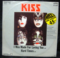 1979 RARE GERMAN IMPORT PHONOGRAM LABEL "I WAS MADE FOR LOVING YOU" 2-TRACK 12" SINGLE! NrMINT!