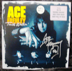 2013 ACE FREHLEY PERSONALLY AUTOGRAPHED 1989 MEGAFORCE RECORDS "TROUBLE WALKIN' " PROMOTIONAL-ONLY LP! AWESOME PIECE! VERY FRAMABLE! MINT!