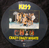 1987 Original U.K. IMPORT Official "CRAZY CRAZY NIGHTS" 4-Track (2-Sided) Picture Disc! MINT!