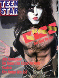 1978 KISS U.S.ORIGINAL 'TEEN STAR No. 1" GIANT FOLD-OUT POSTER MAGAZINE W/BIG KISS STORIES! COMPLETE! NrMINT!