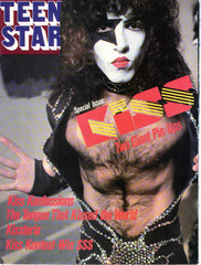 1978 KISS U.S.ORIGINAL 'TEEN STAR No. 1" GIANT FOLD-OUT POSTER MAGAZINE W/BIG KISS STORIES! COMPLETE! NrMINT!