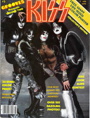 1978 June KISS U.S.ORIGINAL 'GROOVES" MAGAZINE with 100% KISS! COMPLETE with GIANT KISS POSTERS! MINT!