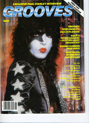1979 May KISS U.S.ORIGINAL 'GROOVES" MAGAZINE W/BIG KISS STORIES! COMPLETE with POSTER! MINT!