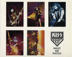 1976 AUCOIN MANAGEMENT, INC.  (Uncut) "KISS ARMY WALLET SIZE PHOTOS!" MINT!