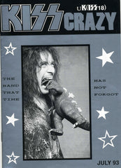 1993 July U.K. IMPORT OFFICIAL 'KISS CRAZY" FANZINE No. 18" COMPLETE! MINT!
