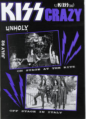 1992 July U.K. IMPORT OFFICIAL 'KISS CRAZY" FANZINE No. 14" COMPLETE! MINT!