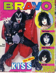 1982 HTF GERMAN IMPORT ORIGINAL BRAVO MAGAZINE'S "KISS 12-PAGE MINI-MAGAZINE INSERT"! EX+++!