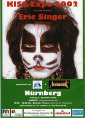 2002 Original German Import "2002 NURNBERG KISS EXPO with ERIC SINGER" PLAYBILL POSTER! MINT!