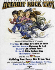 1999 Mercury Records U.S. 'DETROIT ROCK CITY CARDBOARD PIECE" PROMOTIONAL-ONLY! MINT!