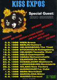 1998 AUSTRIAN IMPORT "KISS EXPO EUROPEAN TOUR POSTER!" MINT!